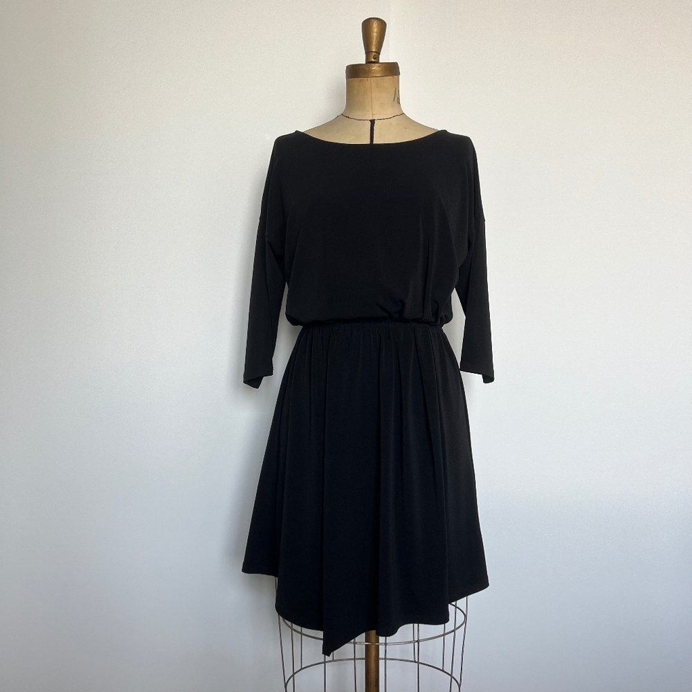 BCBG Open Back Stretch Crepe LBD